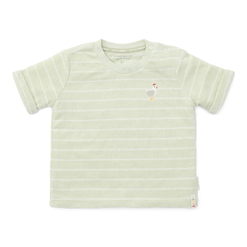 Tee-shirt manches courtes en tissu éponge Farm Green - Little Dutch