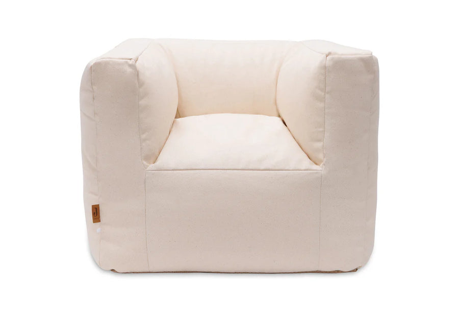 Fauteuil Pouf Enfant Twill Natural - Jollein