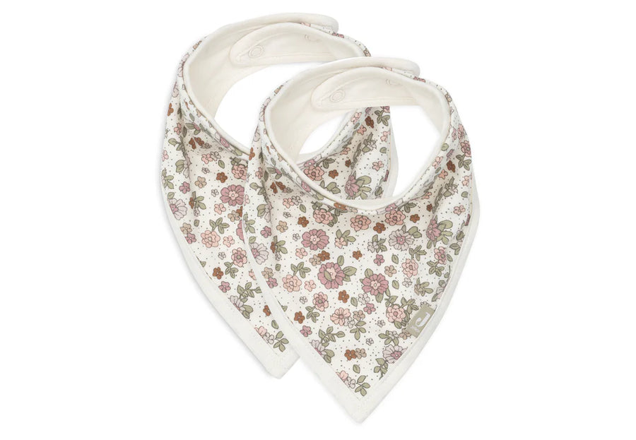 Teddy Bear Bandana Bib (2 Pieces) GOTS - Jollein