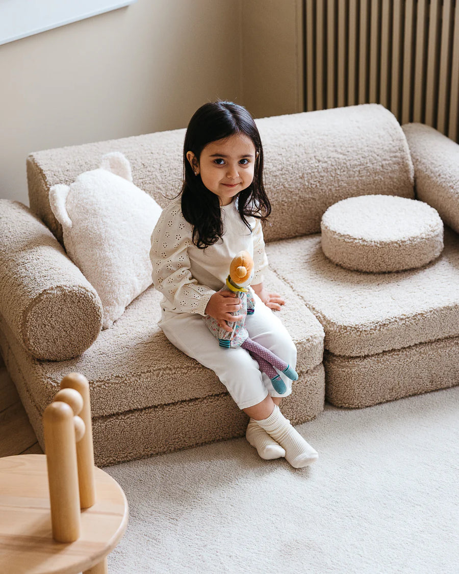 Brown sugar corduroy children's sofa - Wigiwama 