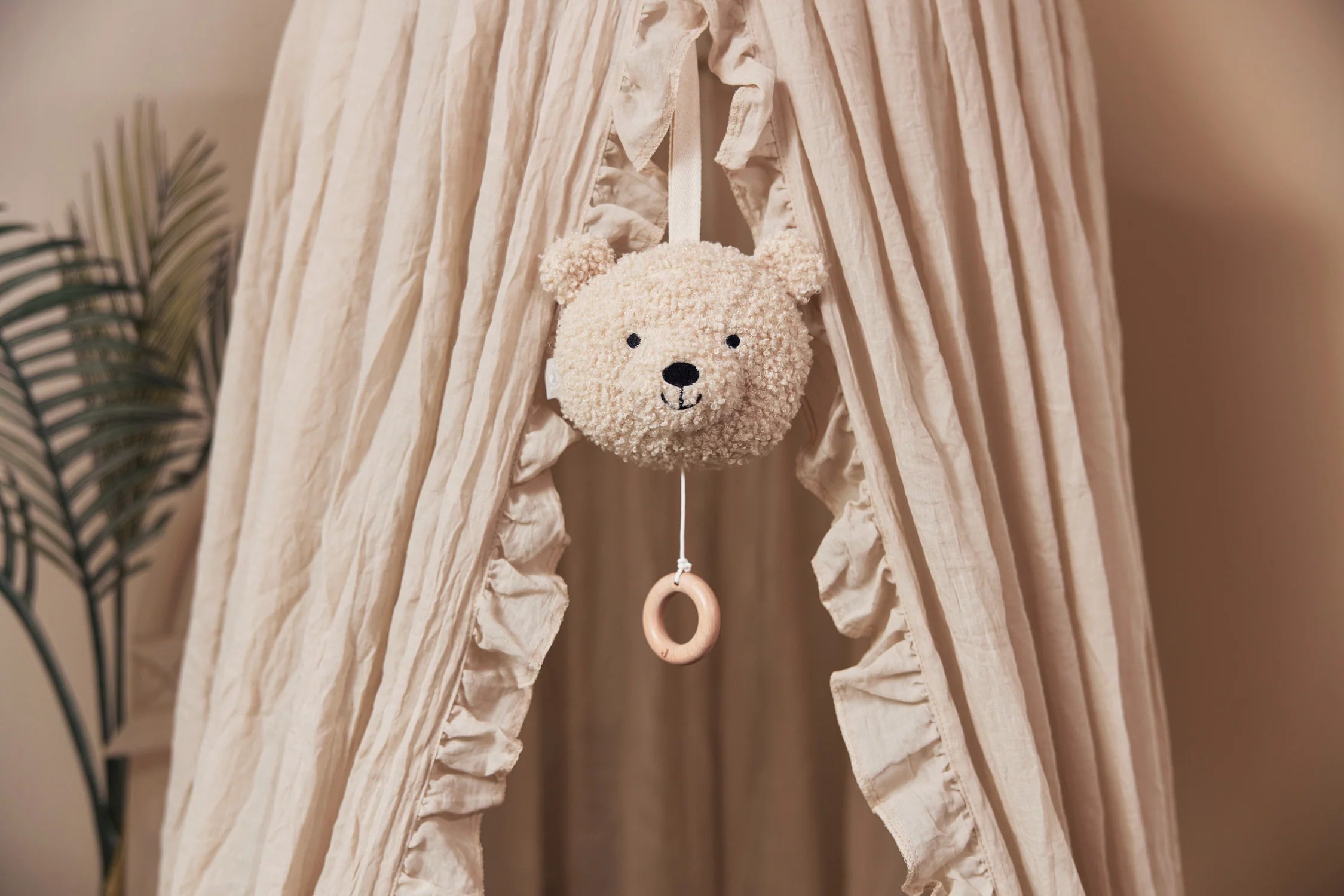 Teddy Bear Natural Musical Plush - Jollein