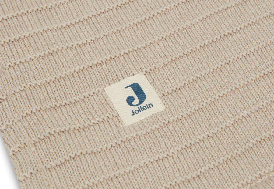 Couverture Berceau 75x100cm Pure Knit Nougat/Velvet GOTS - Jollein