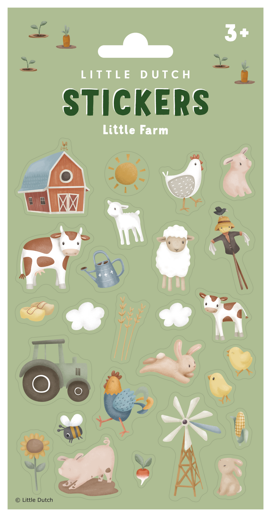 Feuille d'autocollant Little Farm - Little Dutch