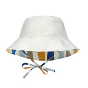 Chapeau anti-UV réversible enfants Vagues bleu clair - Lassig