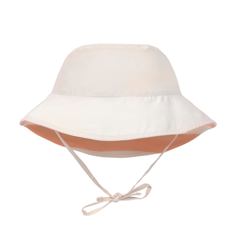 Reversible anti-UV children's hat Striped off-white peach - Lassig 