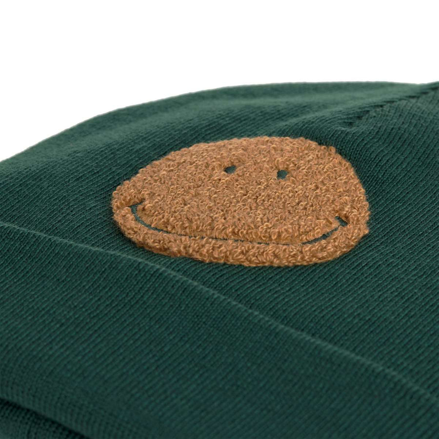 Merino Wool Children's Hat Little Gang Smile Green - Lassig 