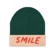 Little Gang Smile Merino Wool Children's Hat Green/Light Pink - Lassig 
