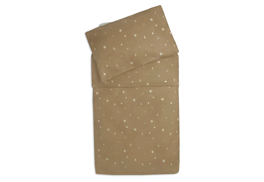 Duvet Cover and Pillowcase 100x135/140cm Stargaze Biscuit - Jollein