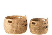 Set Of 2 Cat Storage Baskets 