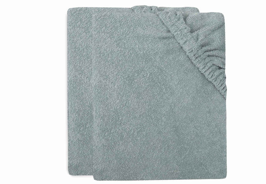 Pack of 2 Sponge changing mat covers 50x70cm | Ash green - Jollein