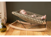 Baby lounger Growing Green | Green checks - Nobodinoz 