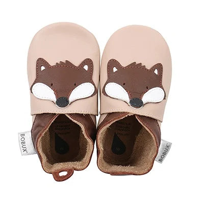 Leather slippers Soft Soles Fox Beige - Bobux 