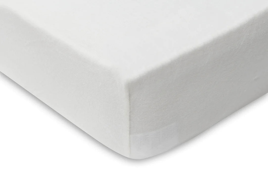 Pack of 2 Jersey fitted sheets 60x120cm Ivory/Nougat - Jollein