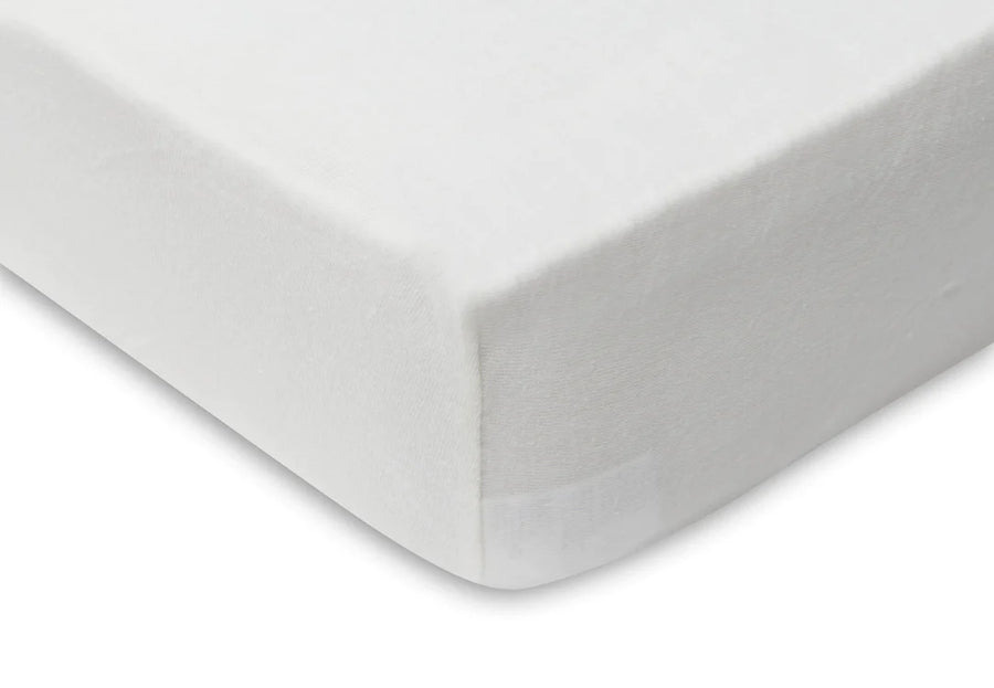 Pack of 2 Jersey fitted sheets 60x120cm Ivory/Nougat - Jollein