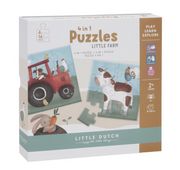 Puzzle 4 en 1 Little Farm - Little Dutch