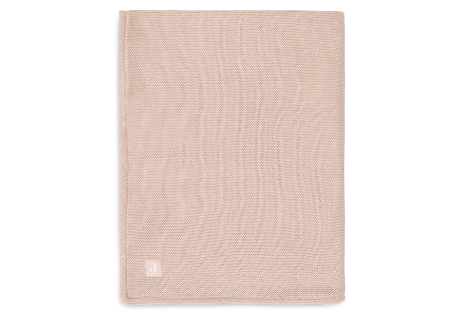 Ledikantdeken 75x100cm Basic Knit Nougat/Fleece - Jollein