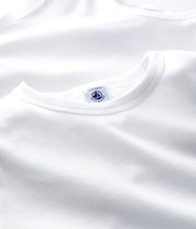 Lot de 2 Tee-shirts manches courtes Blanc en Coton Enfant - Petit Bateau