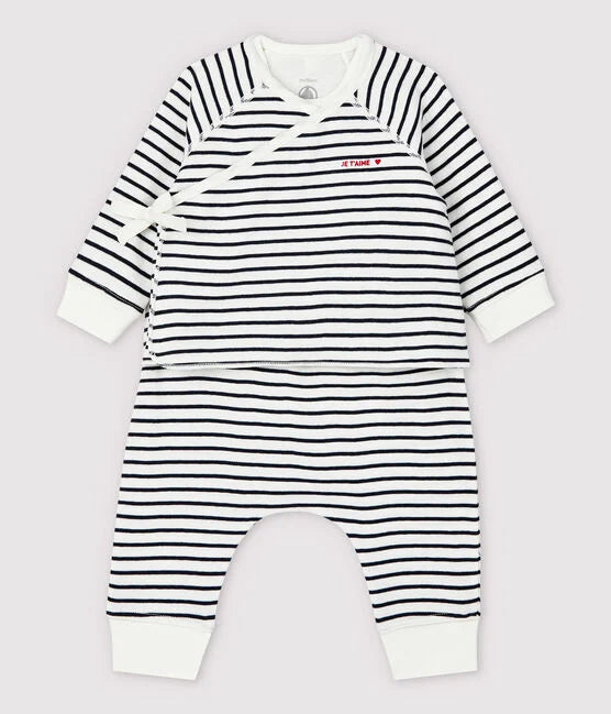Iconic 3-piece set in organic cotton for baby - Petit Bateau