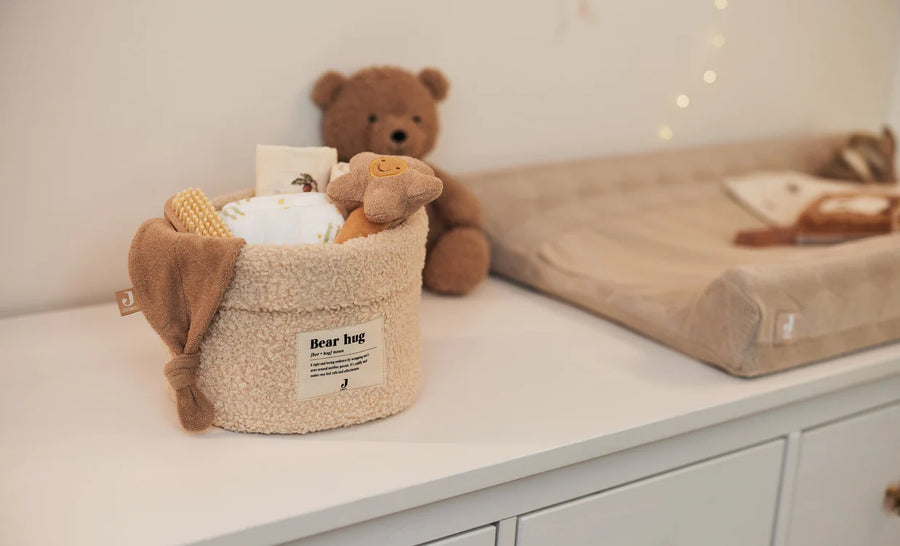 Teddy Loop Storage Basket  Biscuit - Jollein – Comptoir des Kids