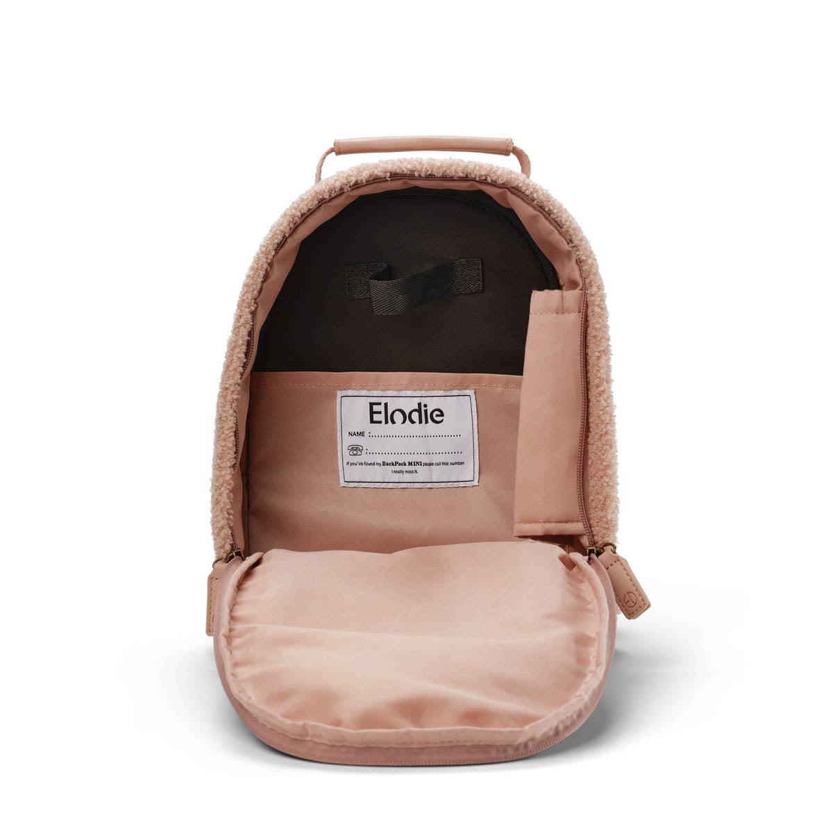 Mini Pink Boucle backpack Elodie details Comptoir des Kids