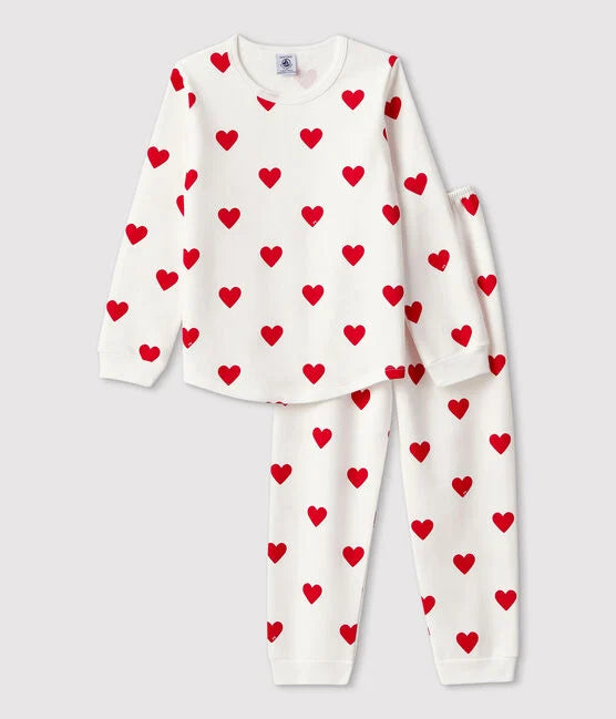 PETIT BATEAU pyjama white for girls