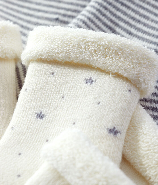 Pack of 3 pairs of knitted baby socks - Petit Bateau
