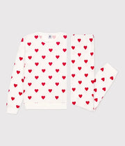 Women's Heart Pajamas in Cotton - Petit Bateau