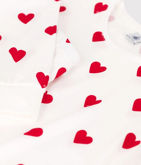 Women's Heart Pajamas in Cotton - Petit Bateau