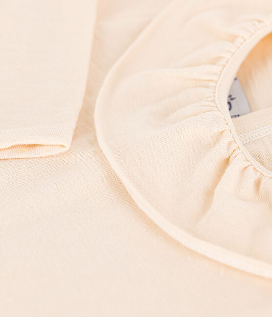 Long-sleeved blouse in Slub Jersey | Avalanche beige - Petit Bateau
