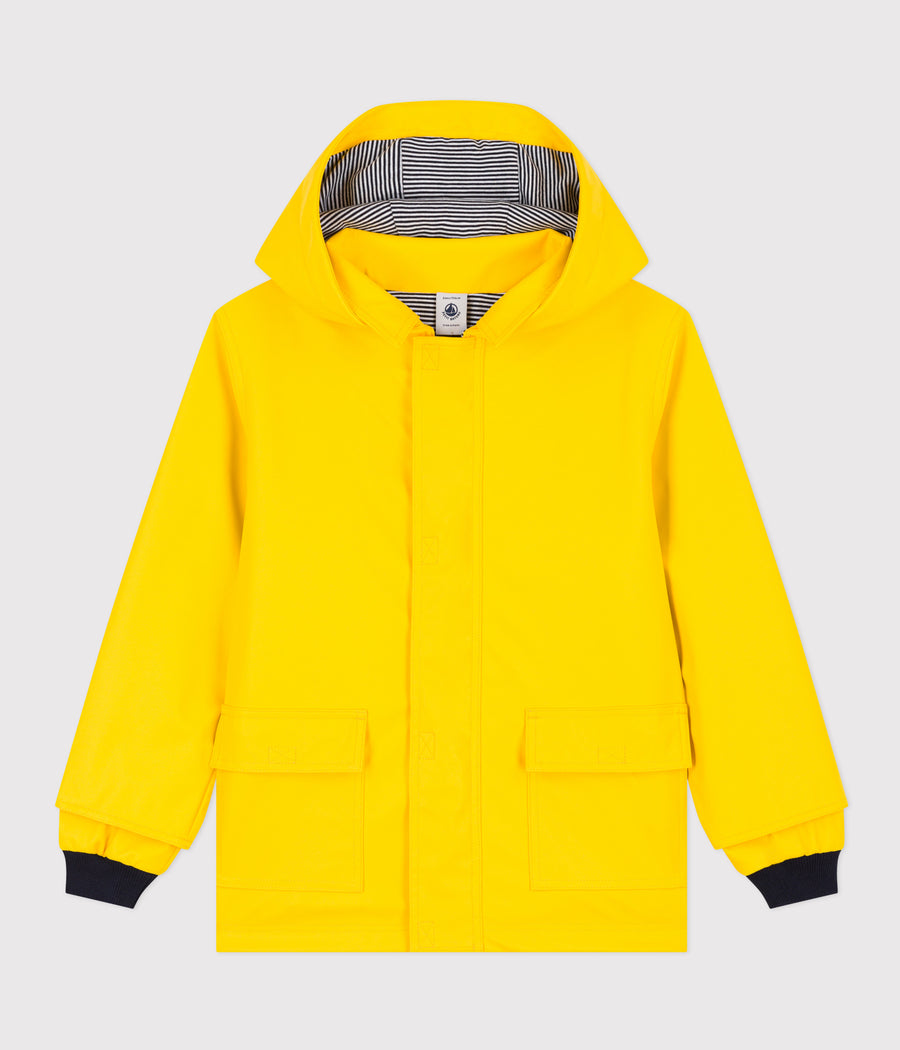 Iconic Raincoat for Children, Girls/Boys, Yellow - Petit Bateau