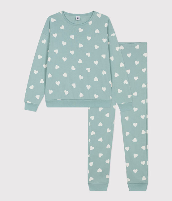 Women's Heart Pajamas in Cotton | Paul/Avalanche - Small Boat