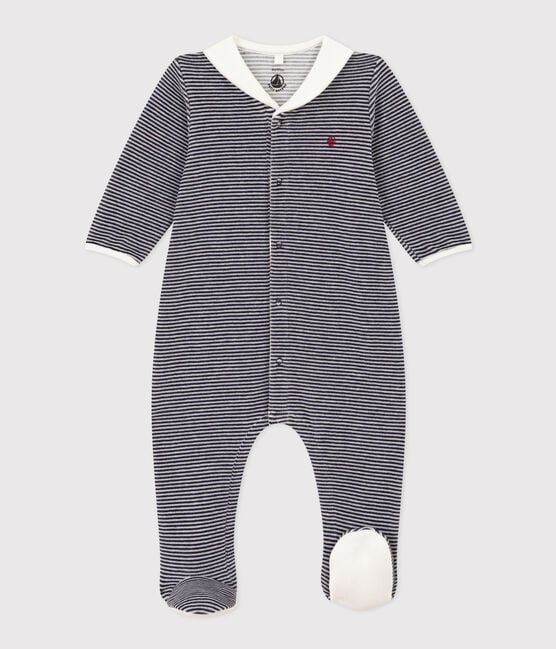 Pyjama bébé milleraie en velours - Petit Bateau
