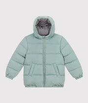 Down jacket with hood Children | Green Paul - Small Boat