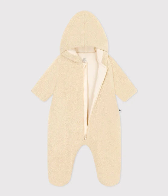 Baby Sherpa hooded wetsuit | Avalanche beige - Petit Bateau