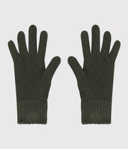 Children's knitted gloves | Vert Avoriaz - Petit Bateau