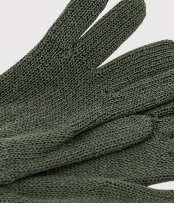 Children's knitted gloves | Vert Avoriaz - Petit Bateau