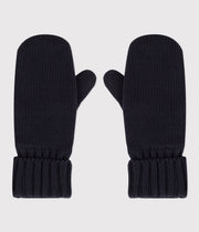 Children's fleece-lined knitted mittens | Green Paul - Small Boat