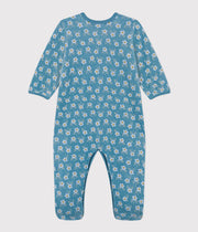 Pyjama bébé Fleurs en velours - Petit Bateau