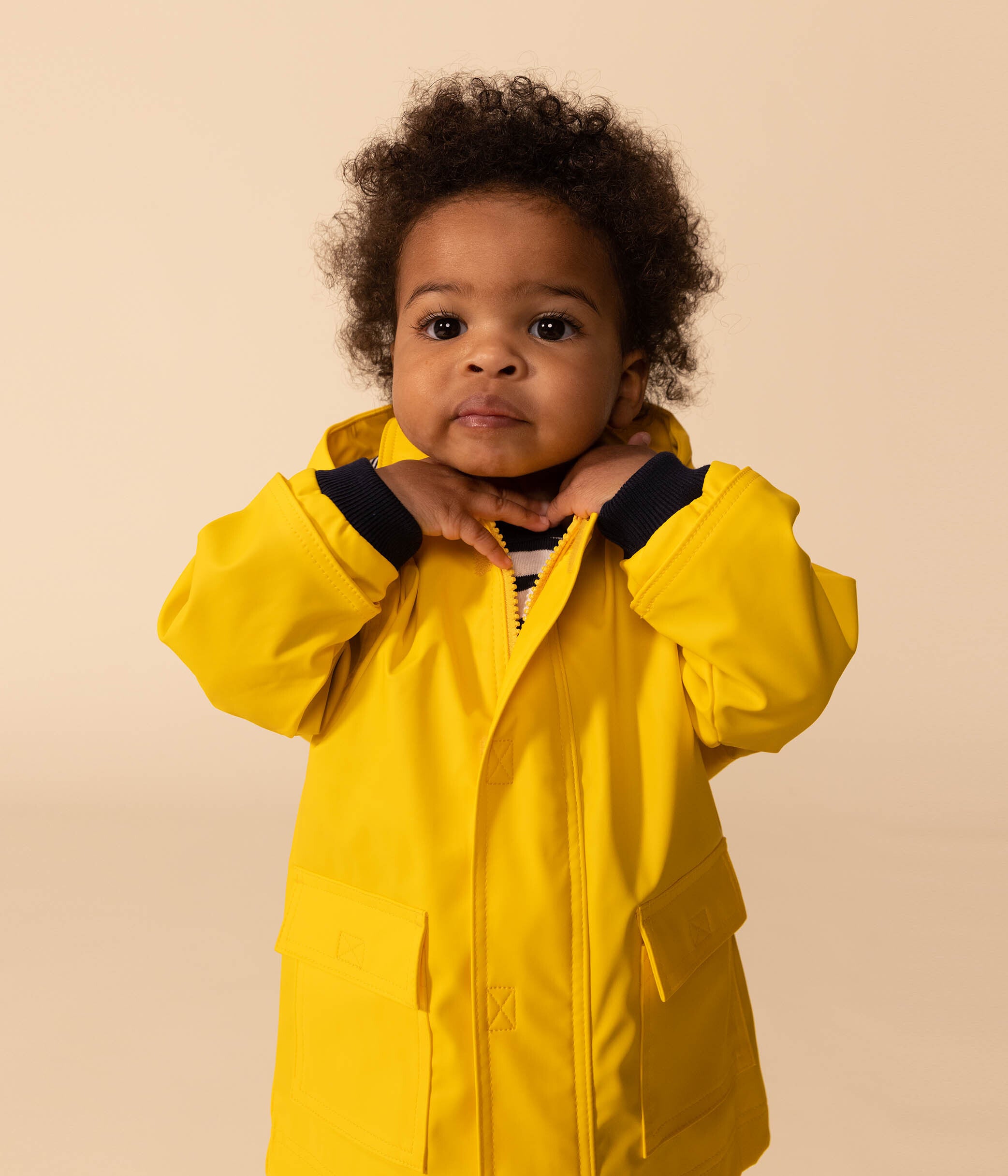 Infant yellow raincoat on sale