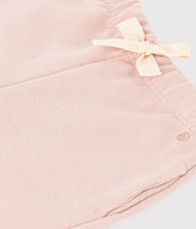Pantalon en molleton bébé | Rose saline - Petit Bateau