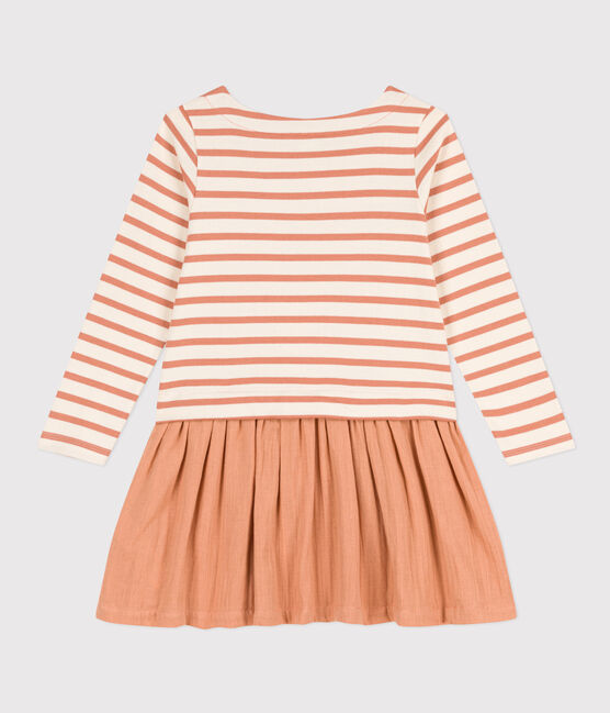 Dress in thick cotton and cotton gauze for girls - Petit Bateau