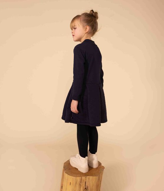 Effen jurk met lange mouwen voor meisjes - Petit Bateau