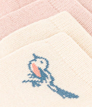 Pack of 2 pairs of baby bird socks - Petit Bateau