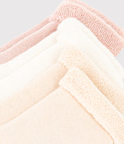 Pack of 3 pairs of knitted baby socks in Pink - Petit Bateau