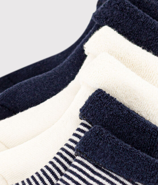 Lot de 3 paires de chaussettes bébé en tricot Bleu - Petit Bateau