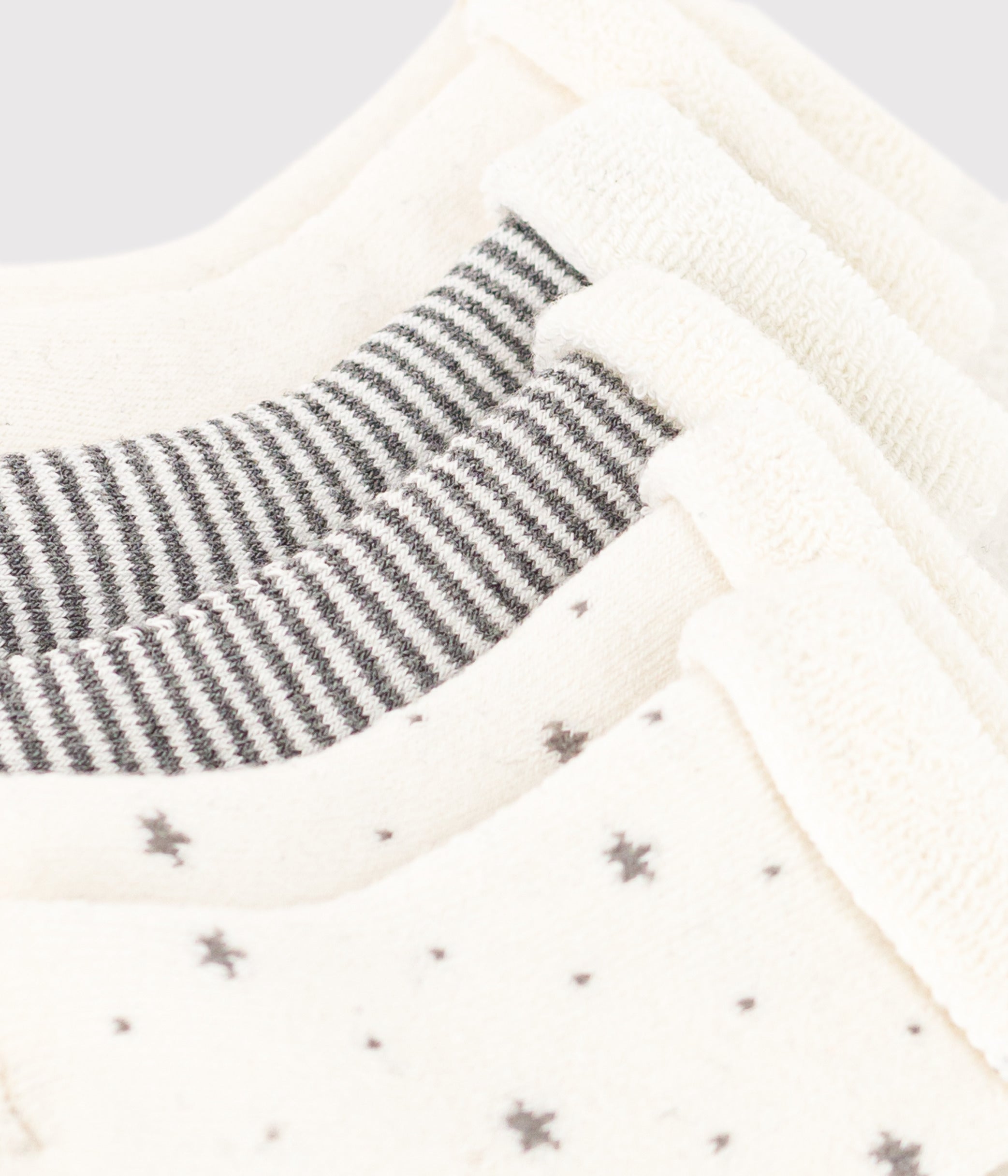 Pack of 3 pairs of knitted baby socks - Petit Bateau