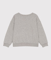 Fleece sweatshirt Child Boy | Heather kitten gray - Petit Bateau
