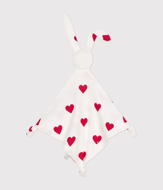 Doudou lapin Coeur en coton - Petit Bateau