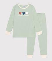 Pyjama en Coton Enfant Vert Herbier - Petit Bateau