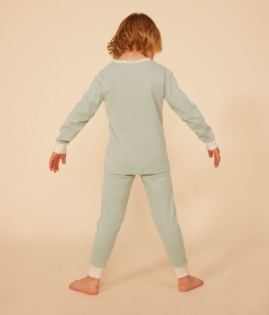 Pyjama en Coton Enfant Vert Herbier - Petit Bateau